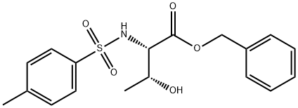 L-Threonine, N-[(4-methylphenyl)sulfonyl]-, phenylmethyl ester 结构式