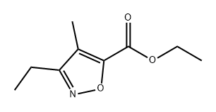 5-Isoxazolecarboxylic acid, 3-ethyl-4-methyl-, ethyl ester 结构式