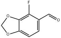 1,3-Benzodioxole-5-carboxaldehyde, 4-fluoro- 结构式