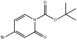 1(2H)-Pyridinecarboxylic acid, 4-bromo-2-oxo-, 1,1-dimethylethyl ester 结构式