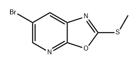 6-溴-2-(甲硫基)噁唑并[5,4-B]吡啶 结构式