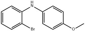 2-溴-N-(4-甲氧基苯基)苯胺 结构式