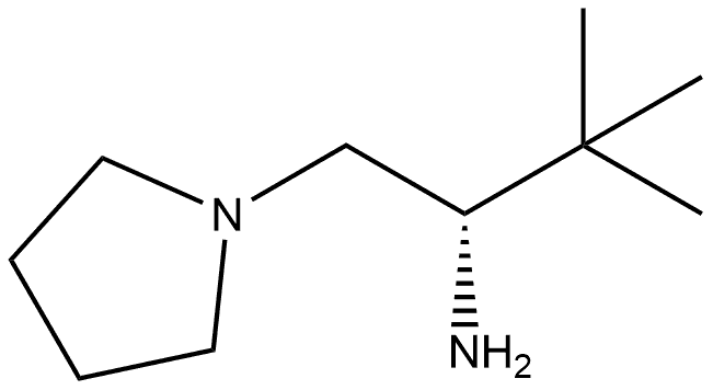 (S)-3,3-dimethyl-1-(pyrrolidin-yl)butan-2-amine 结构式