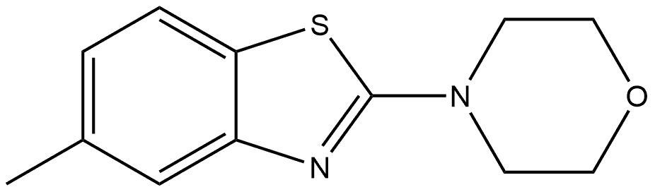 5-Methyl-2-(4-morpholinyl)benzothiazole 结构式