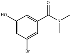 3-Bromo-5-hydroxy-N,N-dimethylbenzamide 结构式