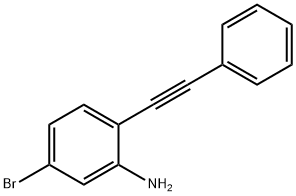 Benzenamine, 5-bromo-2-(2-phenylethynyl)- 结构式