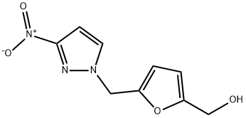 2-Furanmethanol, 5-[(3-nitro-1H-pyrazol-1-yl)methyl]- 结构式