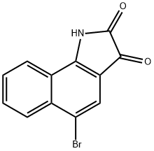 5-BROMO-1H-BENZO[G]INDOLE-2,3-DIONE 结构式