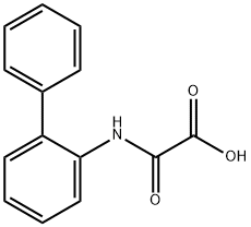 2-([1,1'-联苯]-2-基氨基)-2-氧代乙酸- 结构式