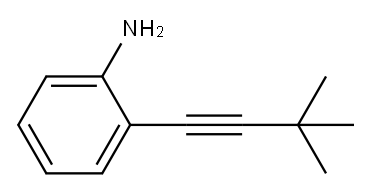 Benzenamine, 2-(3,3-dimethyl-1-butyn-1-yl)- 结构式