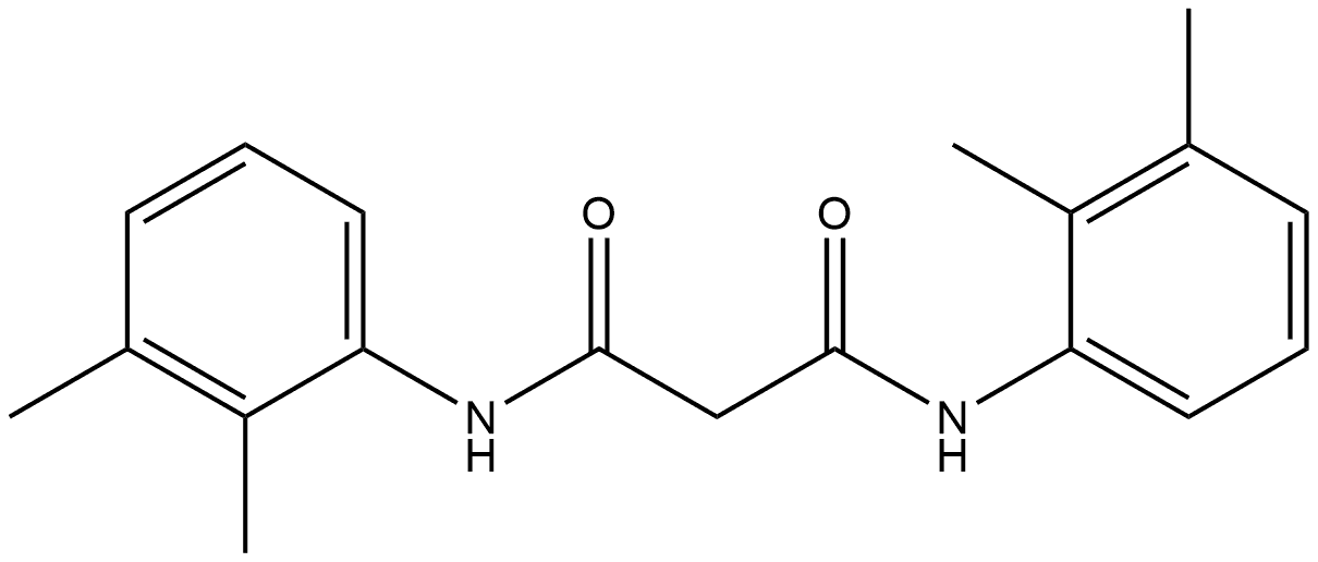 N1,N3-Bis(2,3-dimethylphenyl)propanediamide 结构式