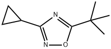 5-tert-Butyl-3-cyclopropyl-[1,2,4]oxadiazole 结构式