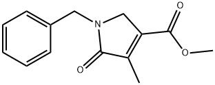 1H-Pyrrole-3-carboxylic acid, 2,5-dihydro-4-methyl-5-oxo-1-(phenylmethyl)-, methyl ester 结构式