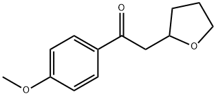 1-(4-甲氧基苯基) -2-(四氢呋喃-2-基)乙酮 结构式