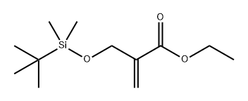 2-Propenoic acid, 2-[[[(1,1-dimethylethyl)dimethylsilyl]oxy]methyl]-, ethyl ester 结构式