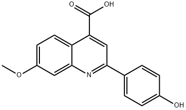 2-(4-Hydroxyphenyl)-7-methoxyquinoline-4-carboxylic acid 结构式