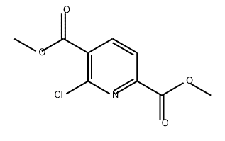 2,5-Pyridinedicarboxylic acid, 6-chloro-, 2,5-dimethyl ester 结构式