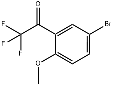 1-(5-溴-2-甲氧基苯基)-2,2,2-三氟乙酮 结构式