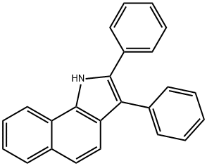 1H-BENZ[G]INDOLE, 2,3-DIPHENYL- 结构式