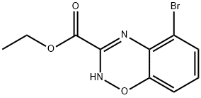 2H-1,2,4-Benzoxadiazine-3-carboxylic acid, 5-bromo-, ethyl ester 结构式