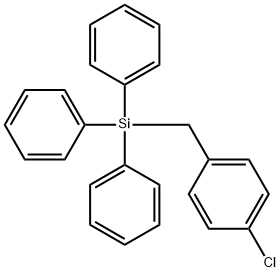 (4-Chlorobenzyl)triphenylsilane 结构式