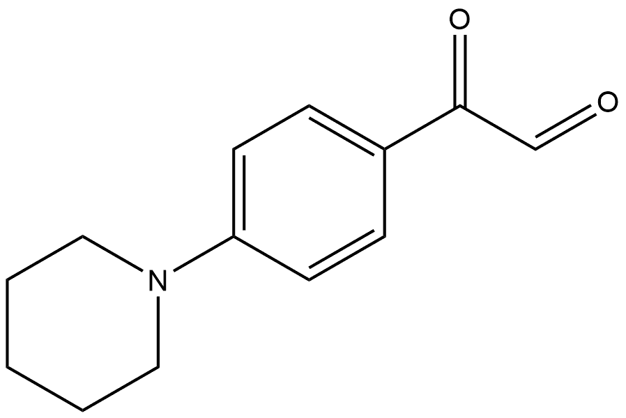 Benzeneacetaldehyde, α-oxo-4-(1-piperidinyl)- 结构式