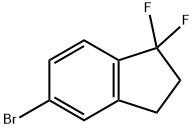 5-bromo-1,1-difluoro-2,3-dihydro-1H-indene 结构式