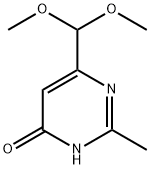 6-(二甲氧基甲基)-2-甲基嘧啶-4-醇 结构式