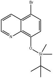 5-溴-8-((叔丁基二甲基硅基)氧基)喹啉 结构式