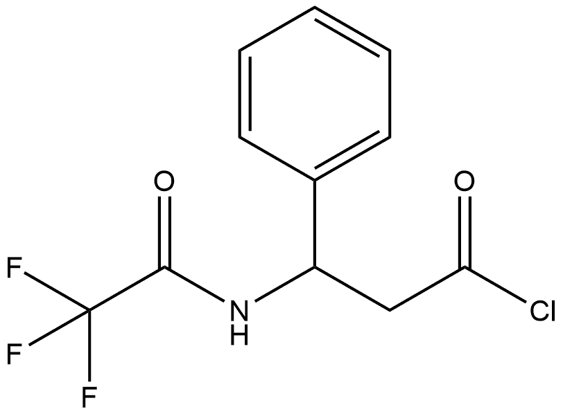 Benzenepropanoyl chloride, β-[(2,2,2-trifluoroacetyl)amino]- 结构式