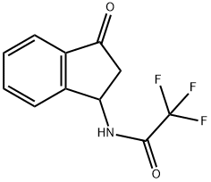 2,2,2-三氟-N-(3-氧代-1-茚满基)乙酰胺 结构式