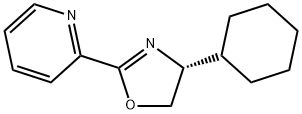 (R)-4-环己基-2-(吡啶-2-基)-4,5-二氢恶唑 结构式