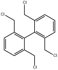 2,2',6,6'-四(氯甲基)-1,1'-联苯 结构式