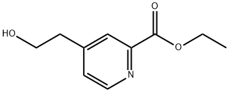 4-(2-羟乙基)吡啶-2-甲酸乙酯 结构式