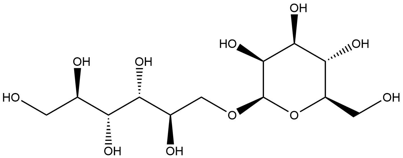 D-Mannitol, 1-O-β-D-mannopyranosyl- 结构式
