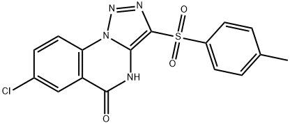 7-Chloro-3-[(4-methylphenyl)sulfonyl][1,2,3]triazolo[1,5-a]quinazolin-5(4H)-one 结构式