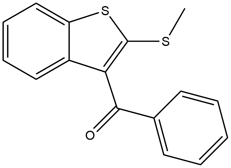 2-(Methylthio)benzo[b]thien-3-yl]phenylmethanone 结构式