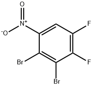 Benzene, 2,3-dibromo-4,5-difluoro-1-nitro- 结构式