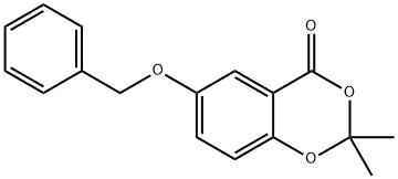 4H-1,3-Benzodioxin-4-one, 2,2-dimethyl-6-(phenylmethoxy)- 结构式