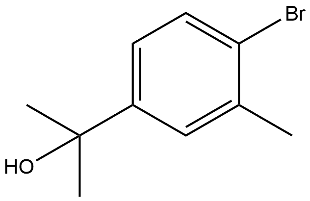 4-溴-Α,Α,3-三甲苯甲醇 结构式