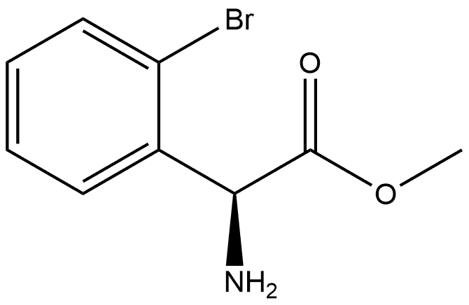 Benzeneacetic acid, α-amino-2-bromo-, methyl ester, (αS)- 结构式