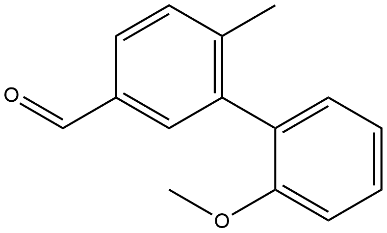 2'-Methoxy-6-methyl[1,1'-biphenyl]-3-carboxaldehyde 结构式