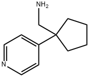 Cyclopentanemethanamine, 1-(4-pyridinyl)- 结构式