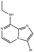 Imidazo[1,2-a]pyrazin-8-amine, 3-bromo-N-ethyl- 结构式