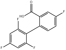 5-Fluoro-2-(2,4,6-trifluorophenyl)benzoic acid 结构式