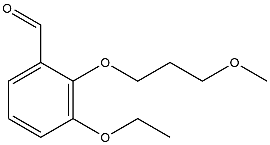 3-Ethoxy-2-(3-methoxypropoxy)benzaldehyde 结构式