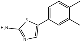 5-(3,4-二甲基苯基)噻唑-2-胺 结构式