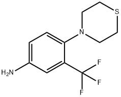 Benzenamine, 4-(4-thiomorpholinyl)-3-(trifluoromethyl)- 结构式