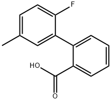 2-(2-Fluoro-5-methylphenyl)benzoic acid 结构式