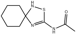 N-(2-Thia-1,4-diazaspiro[4.5]dec-3-en-3-yl)acetamide 结构式